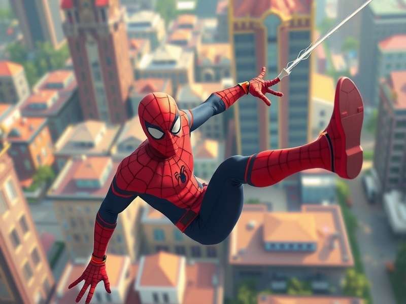 Spider Man game logo and cover