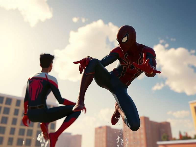 Spider-Gwen in her white and black costume