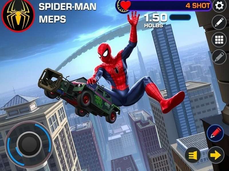 Collection of Spider-Man video games and merchandise