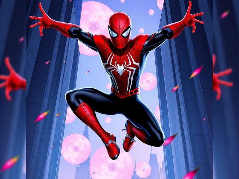 All Spider-Verse characters together in comic book panel layout