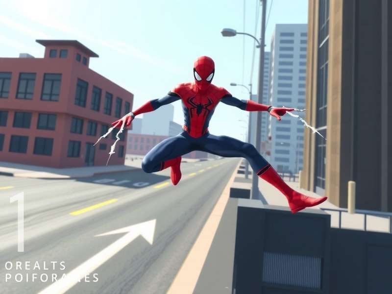 Spider Man Miles Morales APK gameplay screenshot showing Miles in action