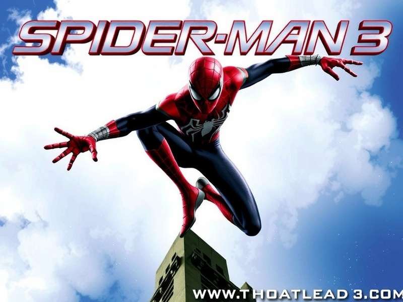 Spider-Man 3 Soundtrack Cover Art with Vinyl Record and Spider Symbol