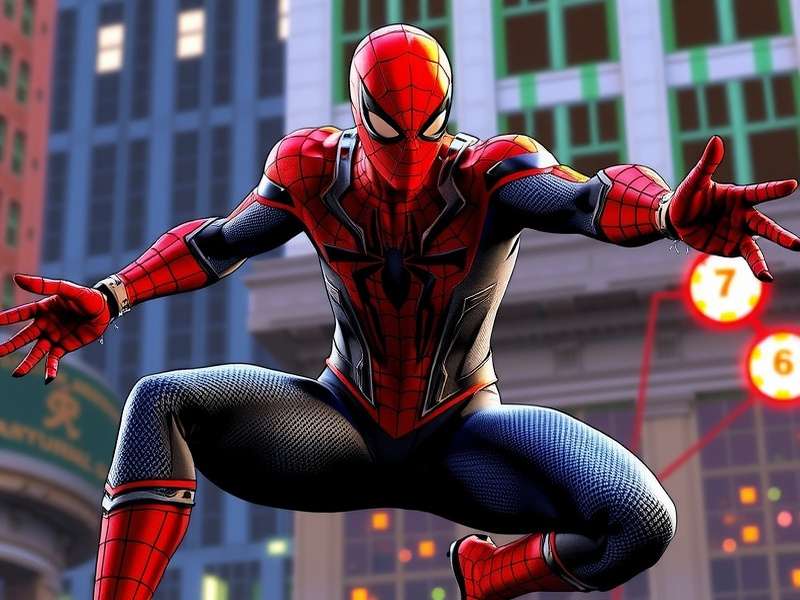 Spider-Man 3 Game Teaser Image - Spider-Man swinging through New York City