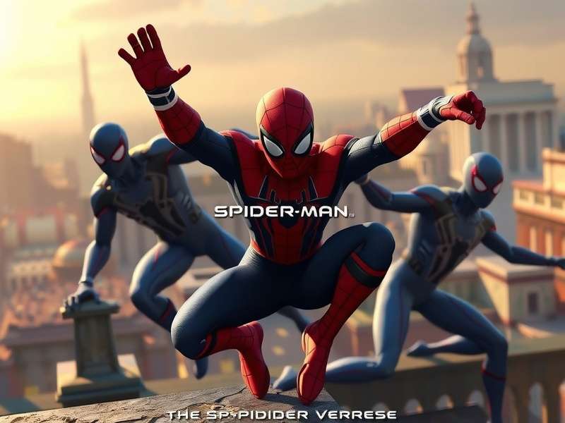 Spider-Man Noir in black and white animation