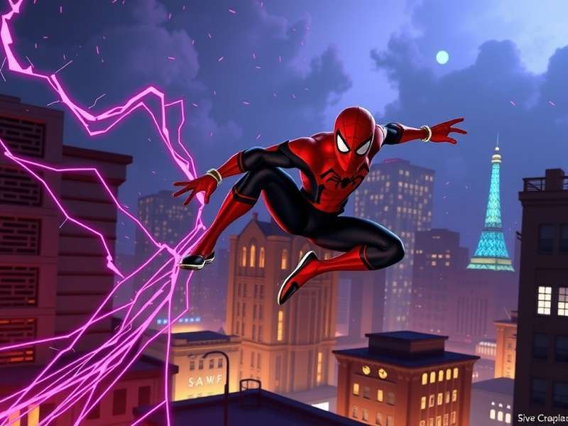 Spider-Man: Into the Spider-Verse characters on Bilibili interface