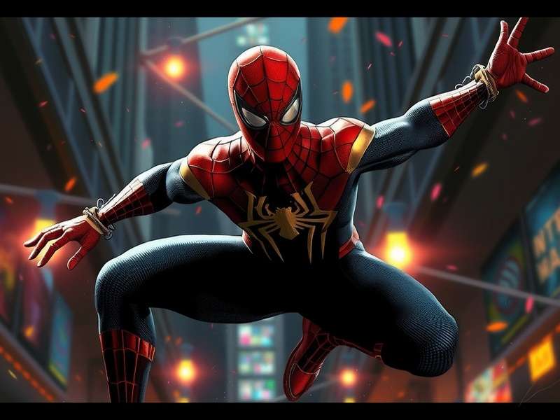Spider-Man 3 No Way Home Game Cover Art showing multiple Spider-Men swinging through New York