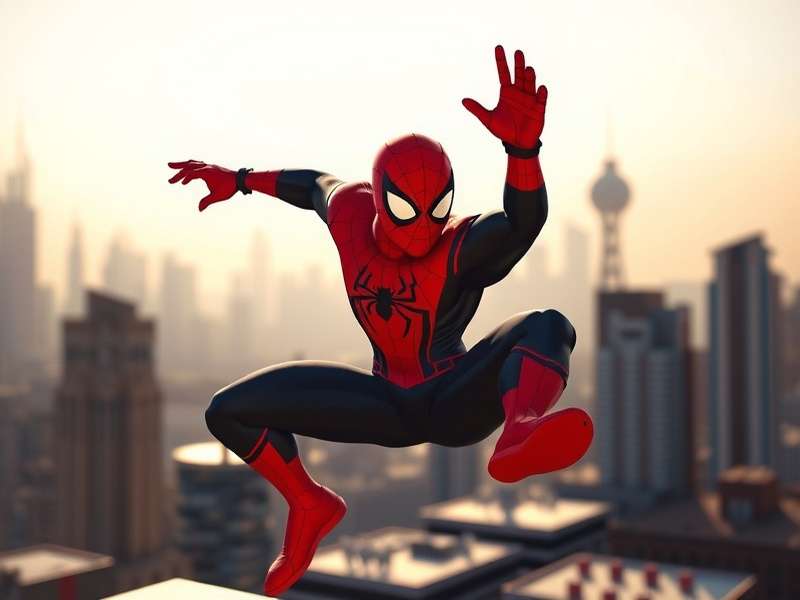 Spider-Man Miles Morales in action with bio-electric powers