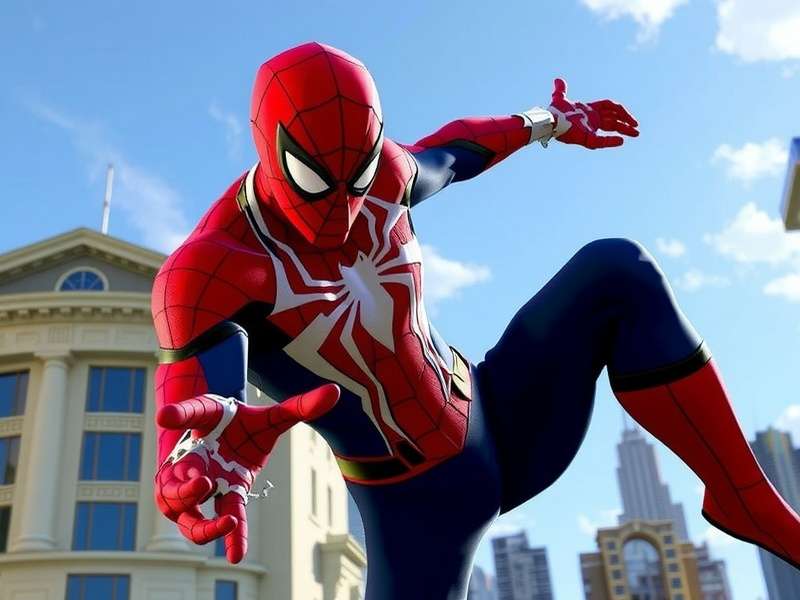 Spider-Man Brand New Day comic book cover showing Spider-Man swinging through New York City