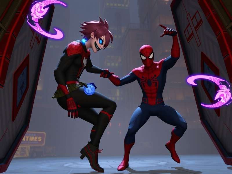 Spider-Verse main characters group shot