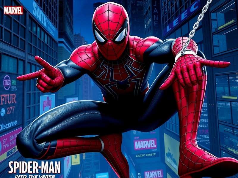 Collage of Spider-Man: Into the Spider-Verse characters in iconic poses