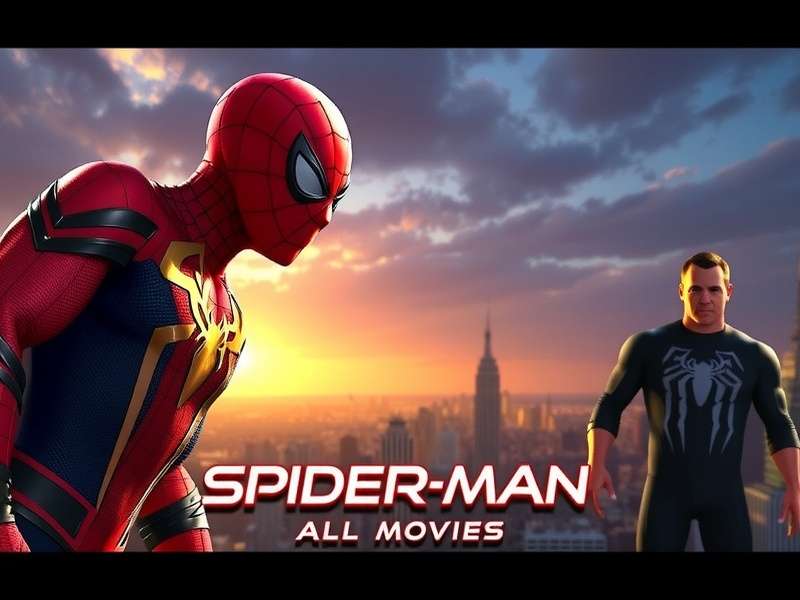 Collage of all Spider-Man movie posters