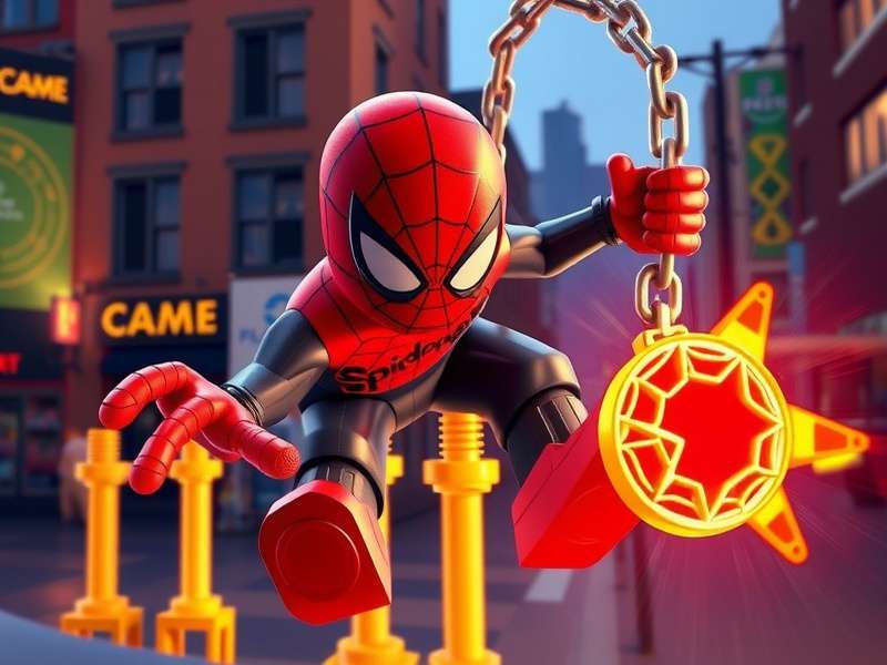 Spider Man Lego set showcasing detailed mini-figures and buildings