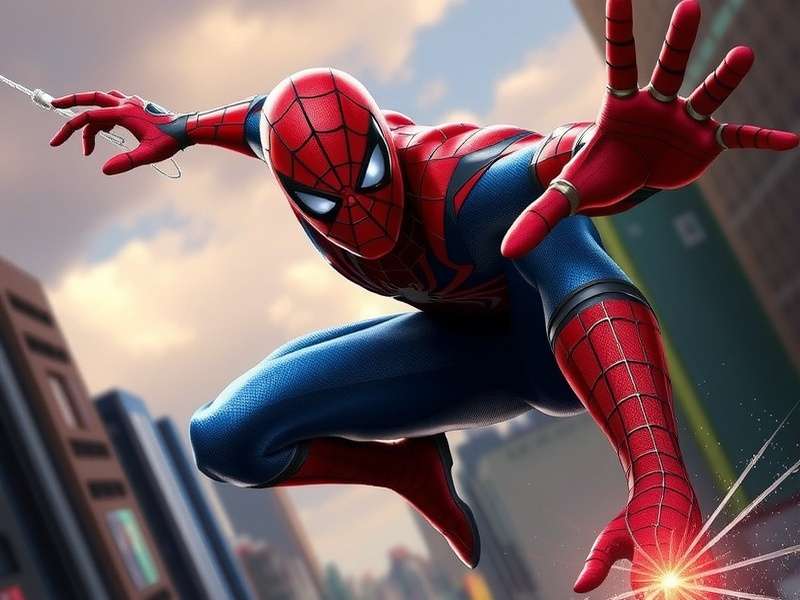 Black Suit Spider-Man in dark alley