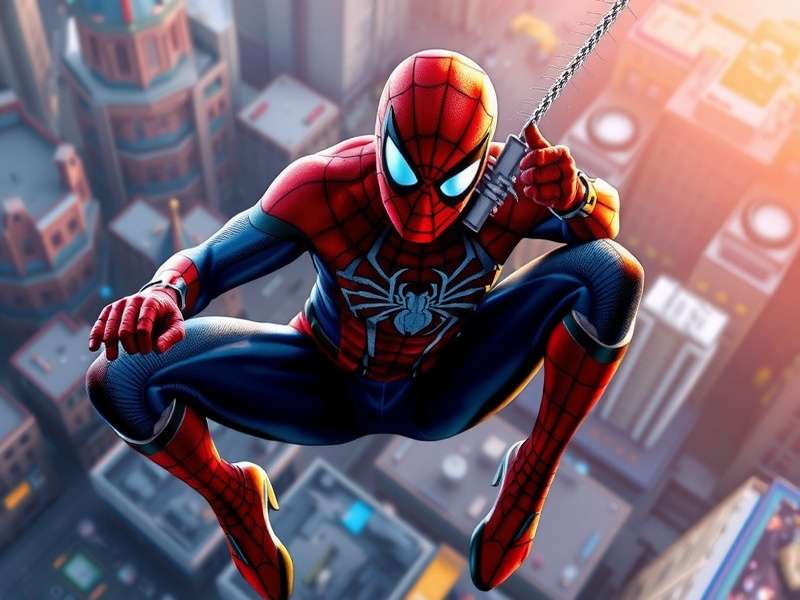 Miles Morales leaping with bio-electricity