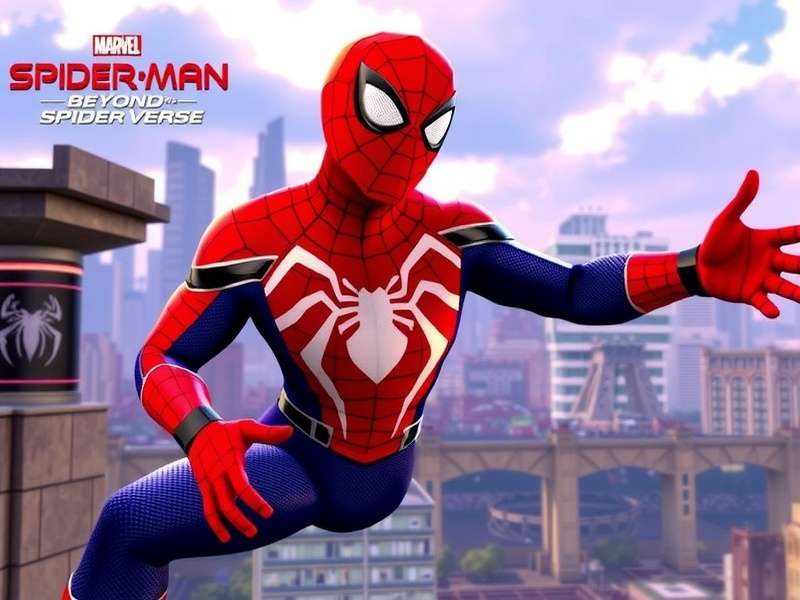 Lineup of various Spider-people including Spider-Punk, Spider-Byte, and Peni Parker