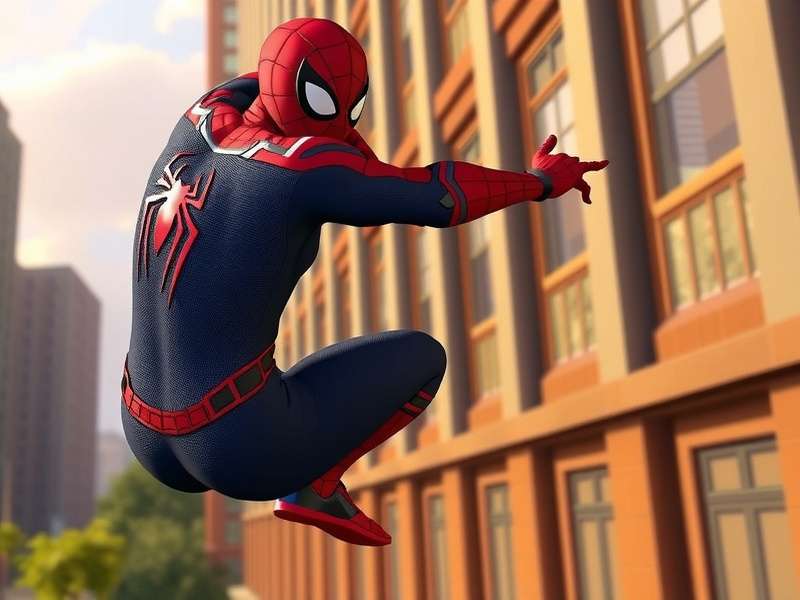 Spider-Man Miles Morales trailer screenshot showing Miles in action