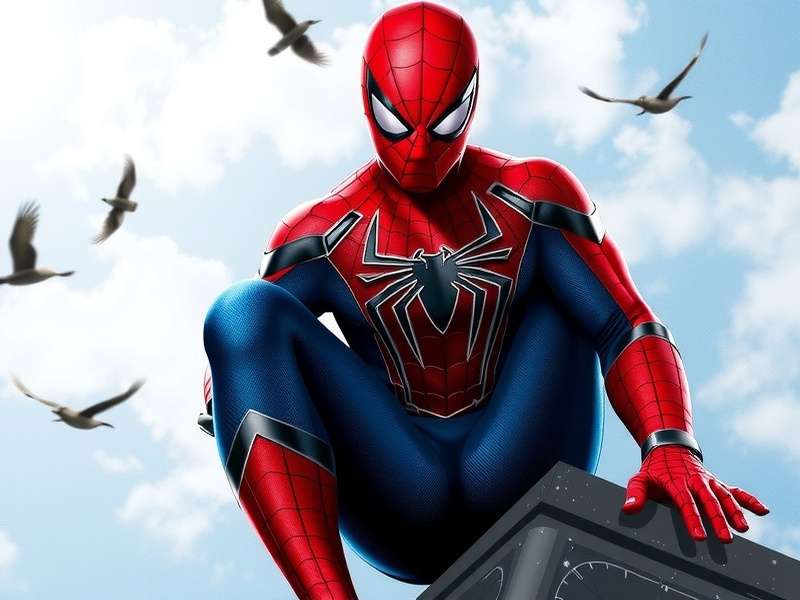 Spider-Man skill tree and suit selection screen