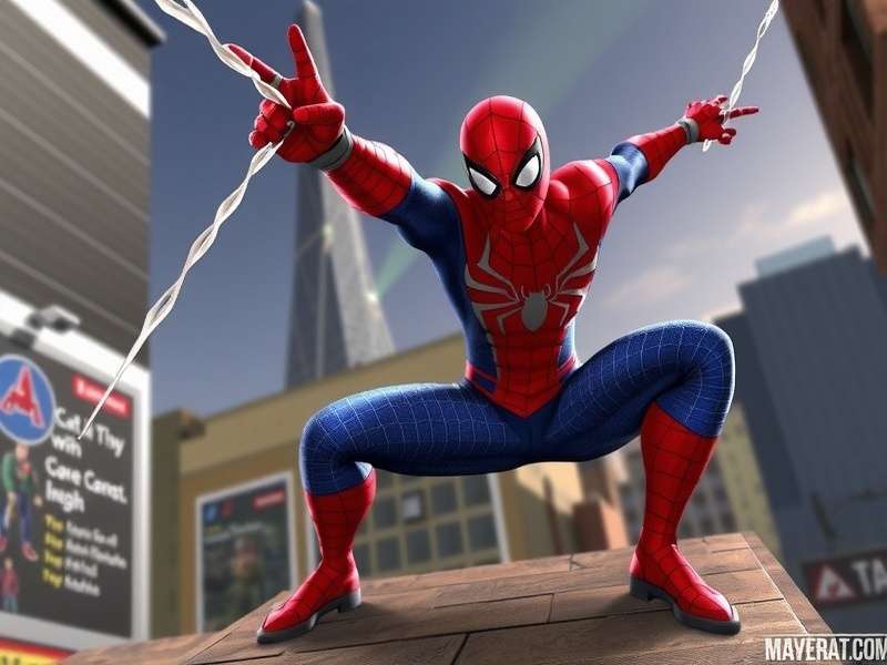 Spider Man movies collage featuring iconic web-slinging moments from across the multiverse