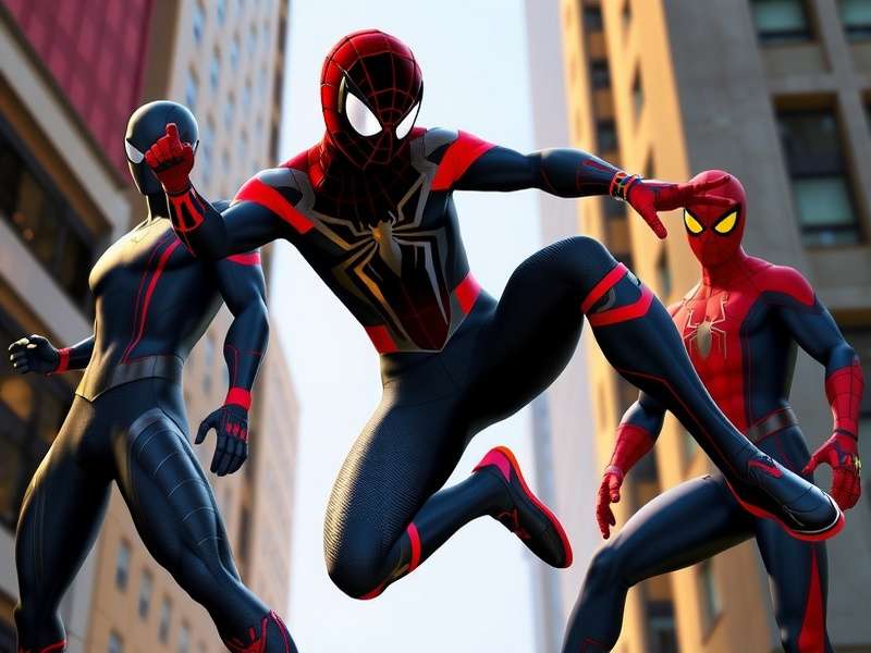 Miles Morales Spider-Verse Suit – animated movie style