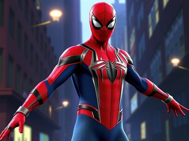 Spider Man Miles Morales Costume – full suit showcase with dynamic pose