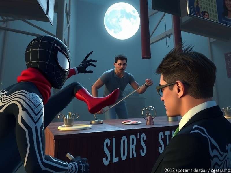 Spooderman fan art collage with Spider-Man characters, Lego sets, and Indian community vibes