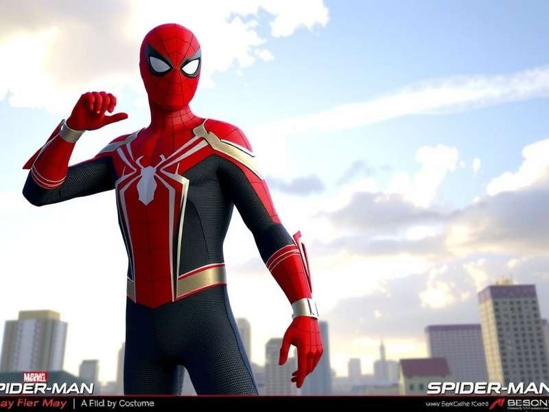 Spider Man Brand New Day Costume – full suit showcase with web-shooter and advanced tech details