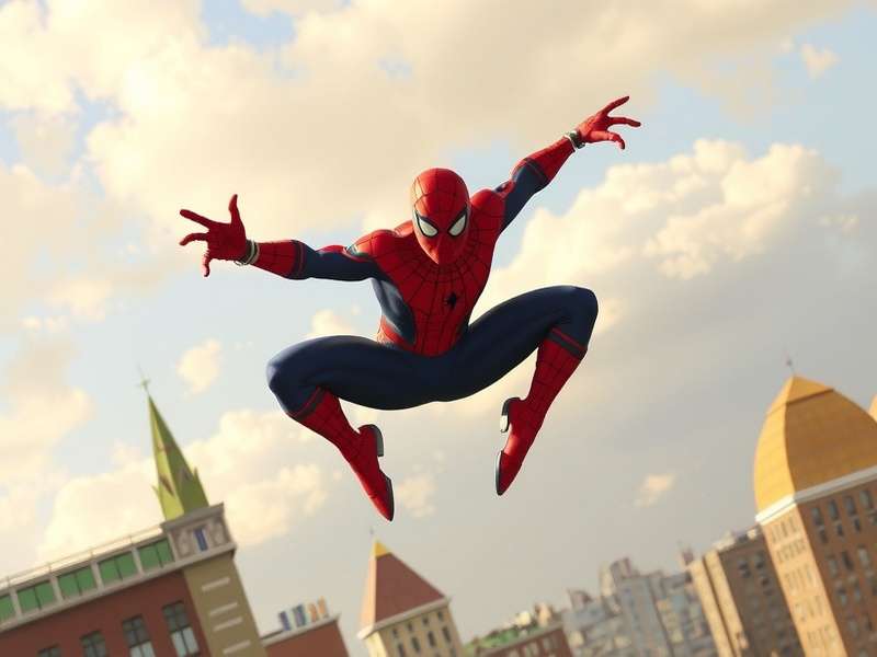 Spider Man 3 — dramatic scene of Spider-Man vs Sandman at the bell tower